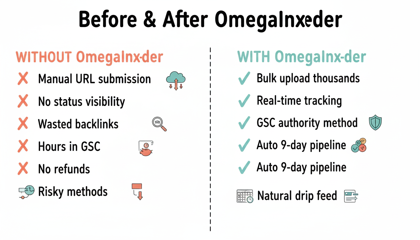 OmegaIndexer Before and After Comparison